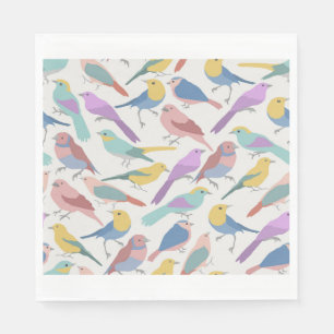 Servilleta De Papel Pájaros Color