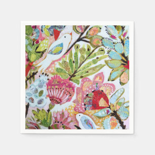 Servilleta De Papel Pájaros de papel II