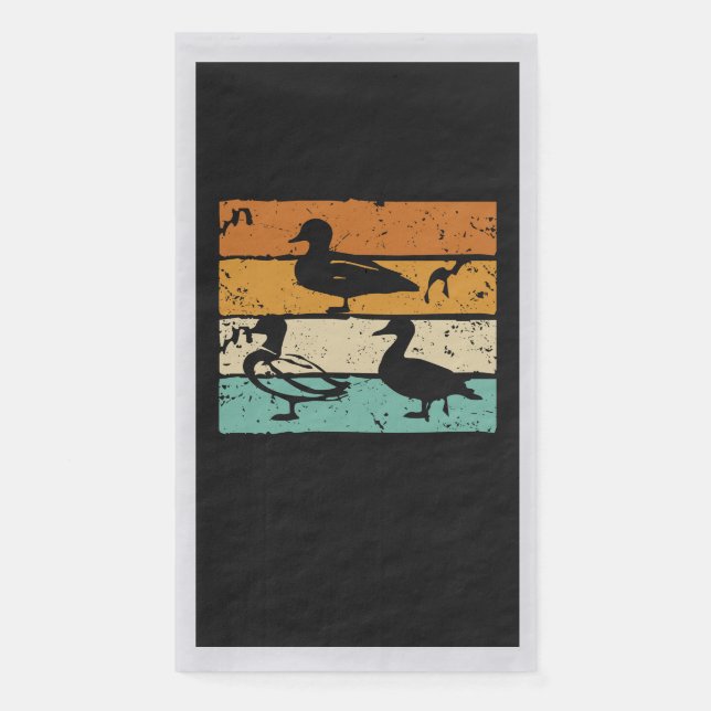 Servilleta De Papel Pájaros de pato de ganso de vintage (Anverso)