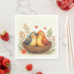 Servilleta De Papel Pájaros del Amor