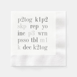 Servilleta De Papel PALABRAS DE KNITTING Cocktail Napkins