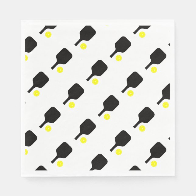 Servilleta De Papel Palas y bolas de pelota (Anverso)