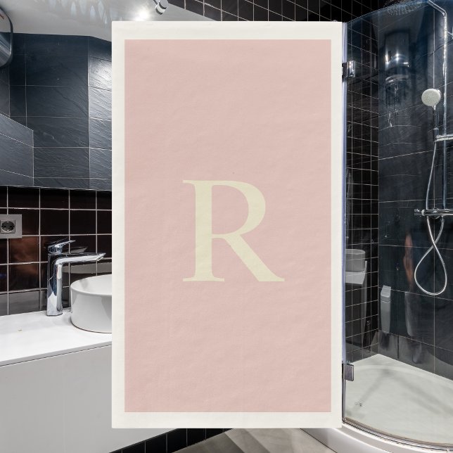 Servilleta De Papel Pale Pink and Cream Pastel Monogrammed  (Subido por el creador)