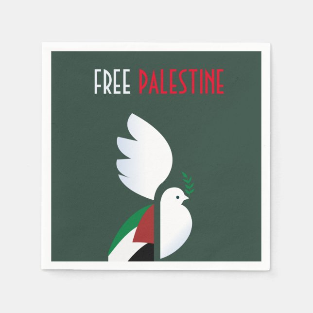 Servilleta De Papel Palestina Libre (Anverso)