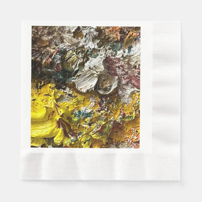 Servilleta De Papel Paleta del artista #1 (Anverso)