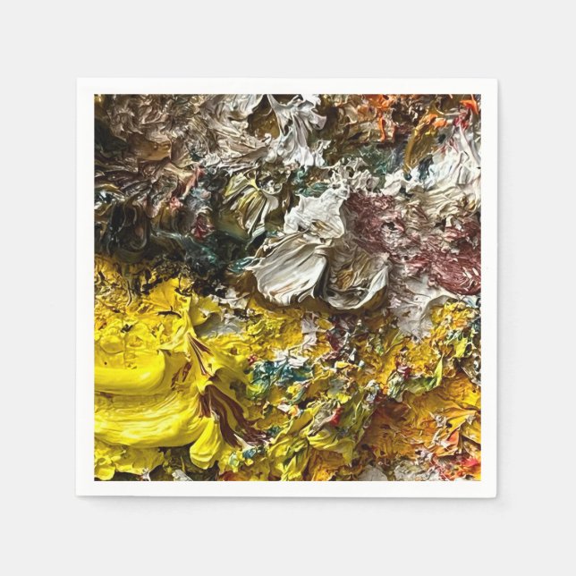 Servilleta De Papel Paleta del artista #1 (Anverso)