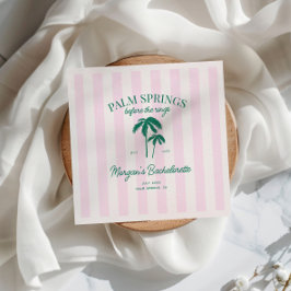 Servilleta De Papel Palm Springs Antes de Los Anillos Despedida de Sol