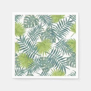 Servilleta De Papel Palm Tree Fronds Pintando Hawaian