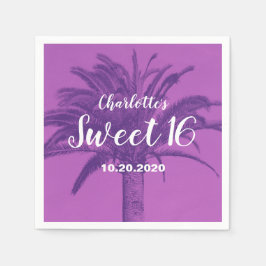 Servilleta De Papel Palm Tree Sweet 16