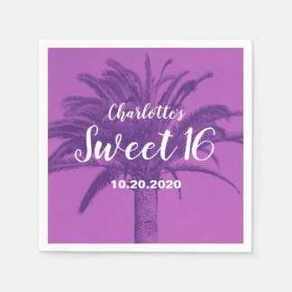 Servilleta De Papel Palm Tree Sweet 16