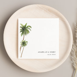 Servilleta De Papel Palm Trees tropicales Boda Minimalista exótico