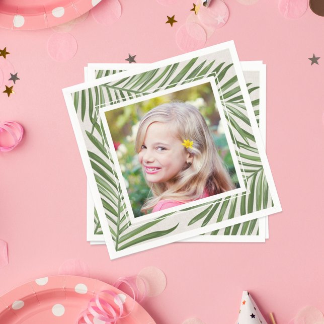 Servilleta De Papel Palm verde tropical deja foto de verano (Subido por el creador)