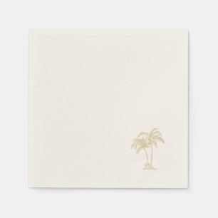 Servilleta De Papel Palmera de oro écru