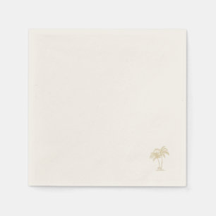 Servilleta De Papel Palmera de oro écru II
