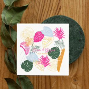 Servilleta De Papel Palmeras de colores
