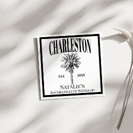 Servilleta De Papel Palmeras de Lujo Charleston Coastal Despedida de S