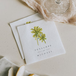 Servilleta De Papel Palmeras de playa Bodas tropicales