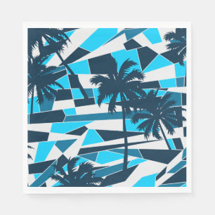 Servilleta De Papel Palmeras de surf abstractas