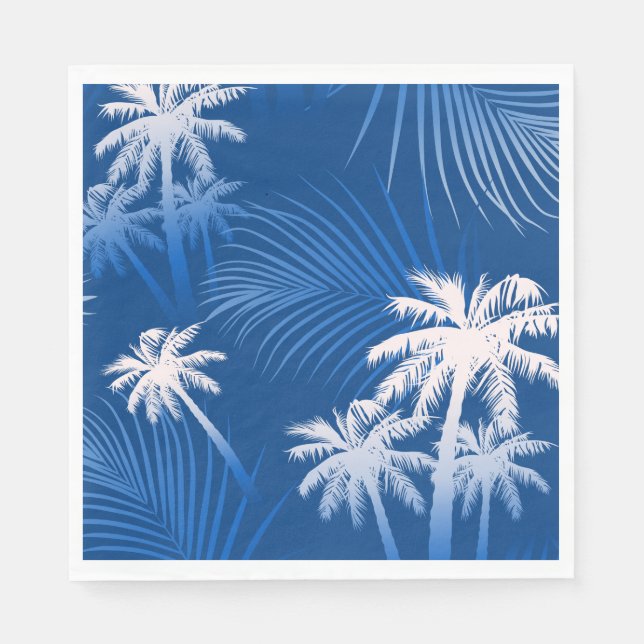 Servilleta De Papel Palmeras de verano (Anverso)
