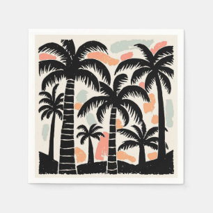 Servilleta De Papel Palmeras Tropicales