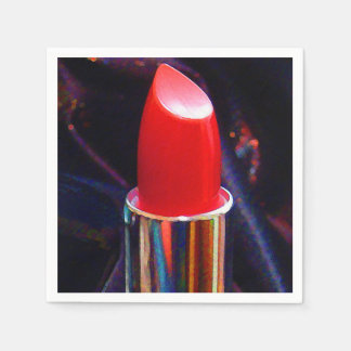 Servilleta De Papel Palo de labios rojo