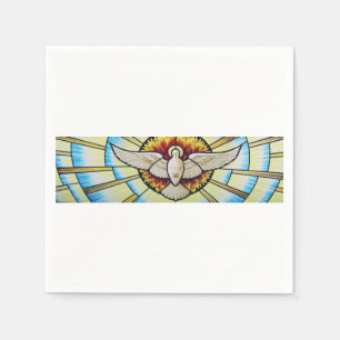 Servilleta De Papel paloma del Espíritu Santo en vitral