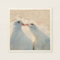 Palomas de besos blancos - personalizable de amor