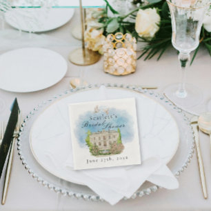 Servilleta De Papel Palomas elegantes de la Venue Flores de la fuente