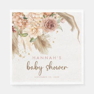 Servilleta De Papel Pampas hierba boho baby ducha toallas