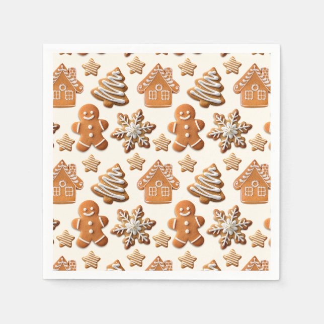 Servilleta De Papel Pan de jengibre (Anverso)
