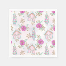 Pan de Jengibre Rosa de Navidad