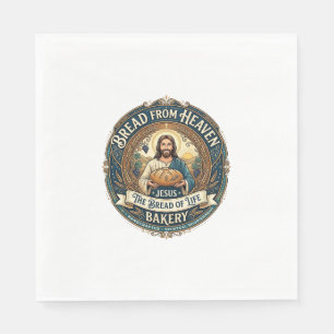 Servilleta De Papel Pan Del Cielo Jesús Pan De Vida Panadería Cristian