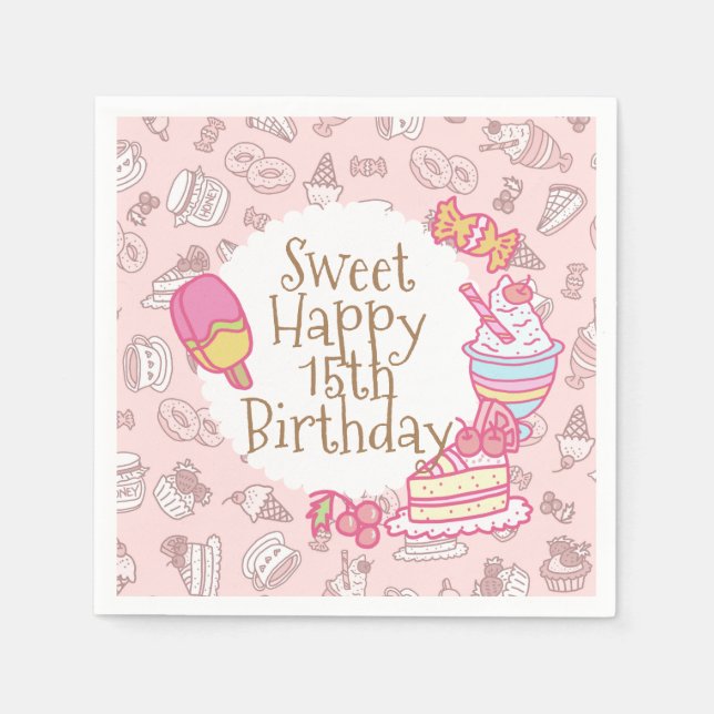 Servilleta De Papel Panadería dulce y bollería para bebidas (Anverso)