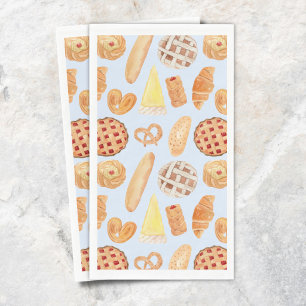 Servilleta De Papel Panadería Francesa Pastelería Pan Bread Arte Comid