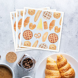 Servilleta De Papel Panadería Francesa Pastry Bread Food