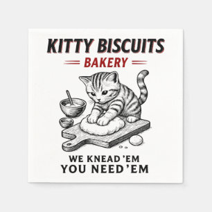 Servilleta De Papel Panadería Kitty Biscuits