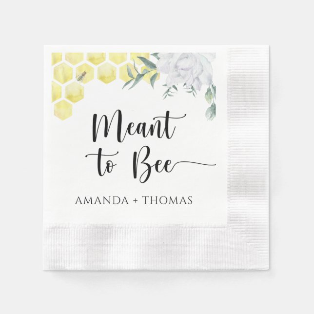 Servilleta De Papel Panal - Hecho para ser abeja (Anverso)