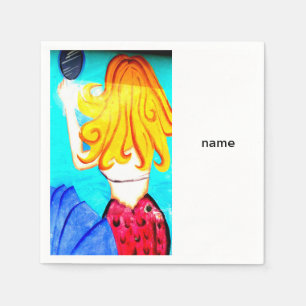 Servilleta De Papel pañales de papel de sirena rubia