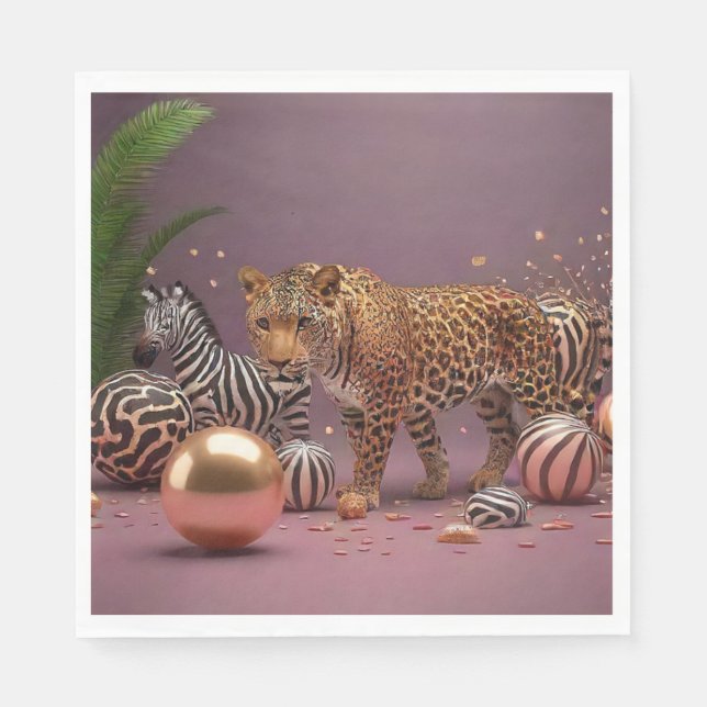 Servilleta De Papel pañales de papel para impresión animal (Anverso)