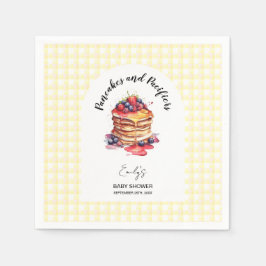 Servilleta De Papel Pancakes and Pacificadores Gingham Plaid Baby Show