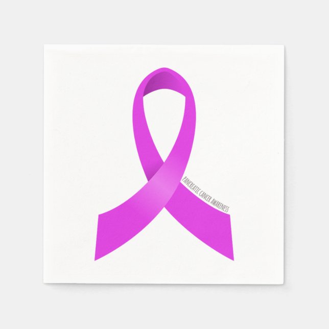 Servilleta De Papel Pancreatic Cancer Awareness Ribbon (Anverso)