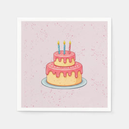 Servilleta De Papel Panda Birthday