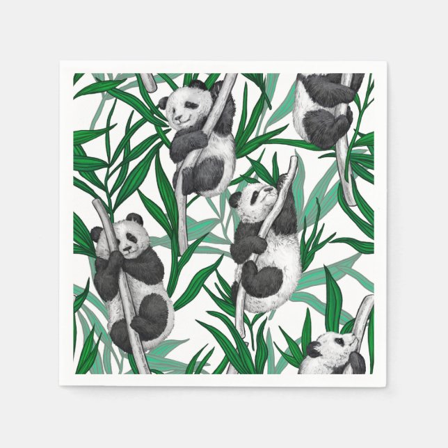 Servilleta De Papel Panda cubs on (Anverso)