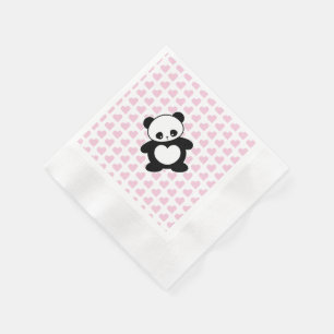 Servilleta De Papel Panda de Kawaii