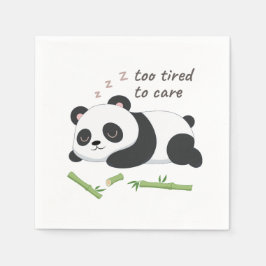 Servilleta De Papel Panda en modo de sueño – Arte de oso perezoso lind