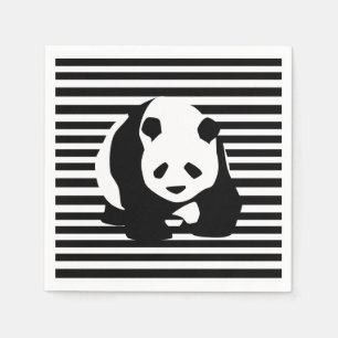 Servilleta De Papel Panda gigante y rayas