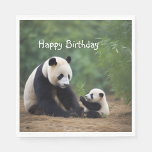 Servilleta De Papel Panda Mama y Baby