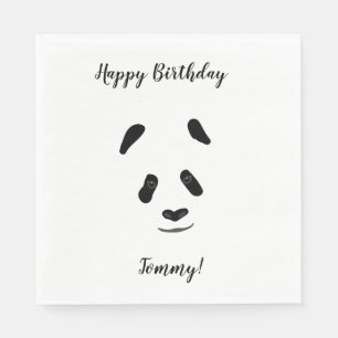 Servilleta De Papel Panda Personalizado Cumpleaños
