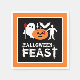 Servilleta De Papel Pandilla de Monstruos, Fiesta de Halloween