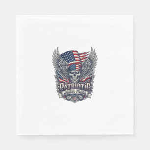 Servilleta De Papel Pañoleta Patriótica Rocker Old Glory Música Rock M